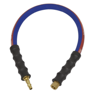 Sealey AH2R Air Leader Hose 600mm x ⌀8mm with Tailpiece & 1/4″BSP Union Sealey AH2R Air Leader Hose 600mm x ⌀8mm with Tailpiece & 1/4″BSP Union