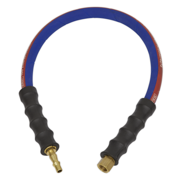 Sealey AH2R Air Leader Hose 600mm x ⌀8mm with Tailpiece & 1/4″BSP Union