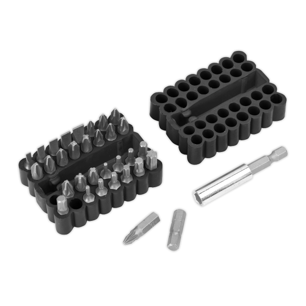 Sealey AK110 Bit & Magnetic Adaptor Set 33pc