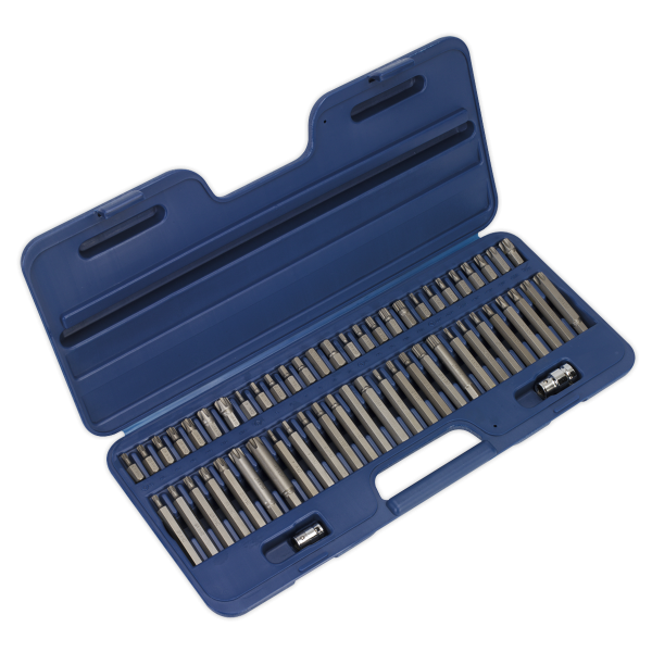 Sealey AK21956 Security TRX-Star*/Hex/Ribe/Spline Bit Set 56pc 3/8″ & 1/2″Sq Drive