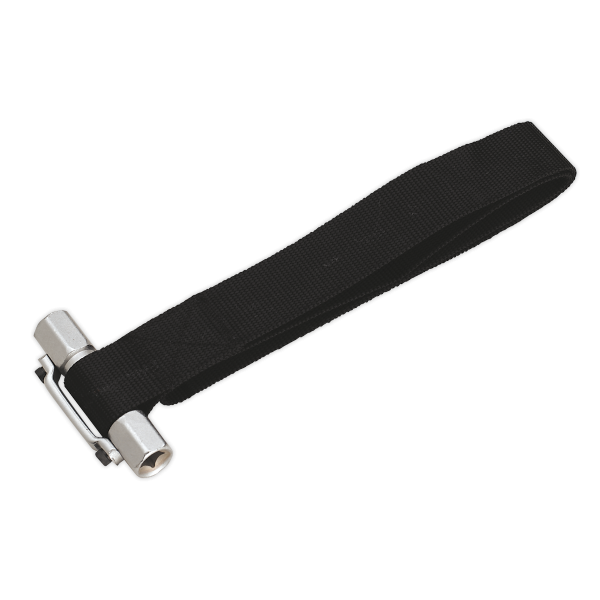 Sealey AK6403 Oil Filter Strap Wrench ⌀300mm Capacity 3/8″ & 1/2″Sq Drive