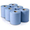 2-Ply Centrefeed Paper Roll Paper Blue/White (Pack of 6) 2-Ply Centrefeed Paper Roll Paper Blue/White (Pack of 6)