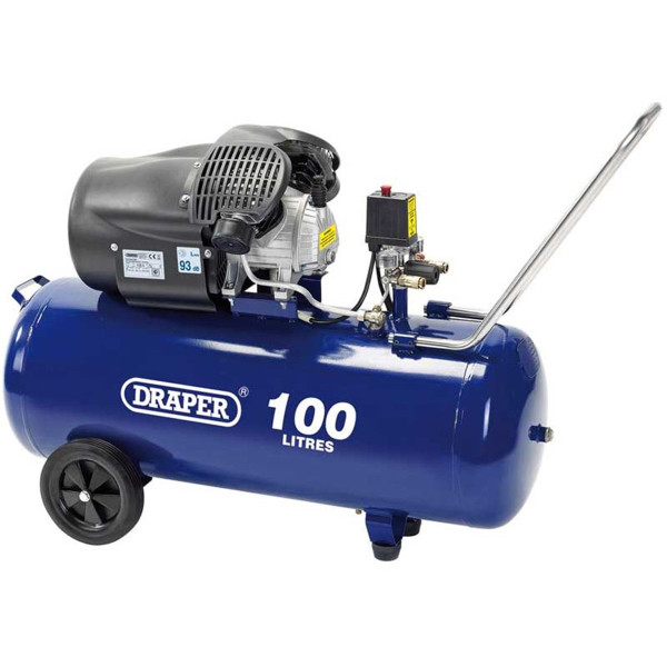 Draper 65396 100L V-Twin Air Compressor (2.2kW) Draper 65396 100L V-Twin Air Compressor (2.2kW)