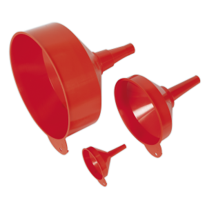 Sealey F98 Funnel Set 3pc Fixed Spout