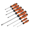 Sealey HV004 Screwdriver Set 8pc Hammer-Thru Hi-Vis Orange