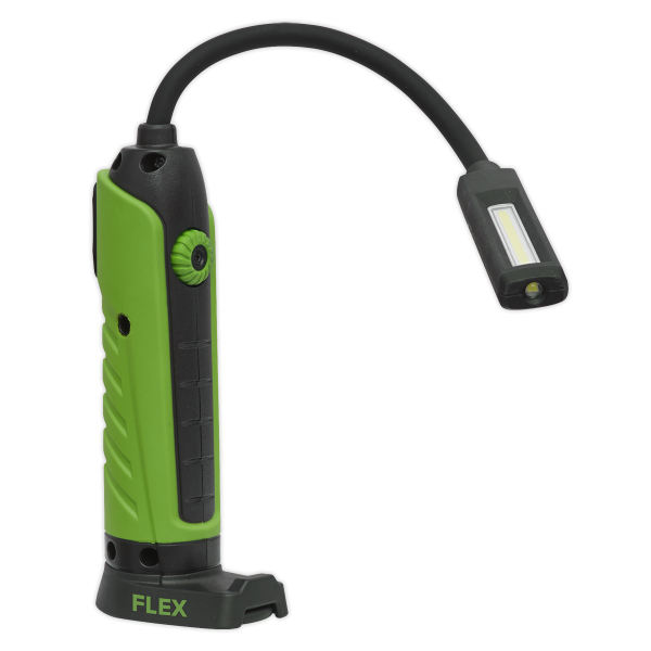 Sealey LEDFLEXG Flexi Rechargeable Green Inspection Lamp Li-ion 1 COB + 1 LED Sealey LEDFLEXG Flexi Rechargeable Green Inspection Lamp Li-ion 1 COB + 1 LED