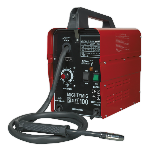 Sealey MIGHTYMIG100 No-Gas MIG Welder 100Amp 230V
