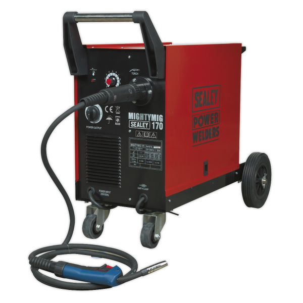 Sealey MIGHTYMIG170 Professional Gas/No-Gas MIG Welder 170A with Euro Torch Sealey MIGHTYMIG170 Professional Gas/No-Gas MIG Welder 170A with Euro Torch
