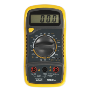 Sealey MM20 Digital Multimeter 8 Function with Thermocouple