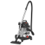 Sealey PC200SD Vacuum Cleaner Industrial Wet & Dry 20L 1250W/230V Stainless Drum