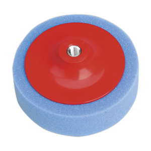 Sealey PTC/CH/M14-B Buffing & Polishing Foam Head ⌀150 x 50mm M14 x 2mm Blue/Medium
