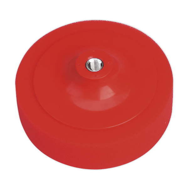 Sealey PTC/CH/M14-R Buffing & Polishing Foam Head ⌀150 x 50mm M14 x 2mm Red/Ultra Soft