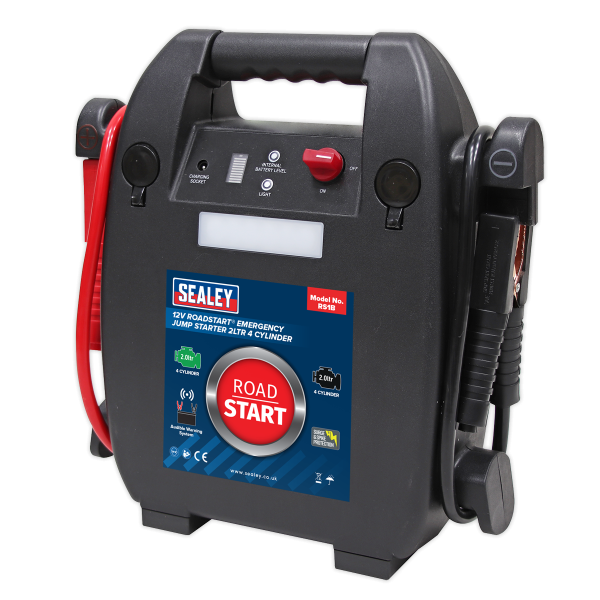 Sealey RS1B RoadStart® Emergency Jump Starter 12V 2L 4 Cylinder
