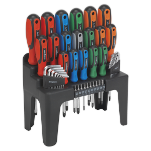 Sealey S01090 Screwdriver, Hex Key & Bit Set 44pc