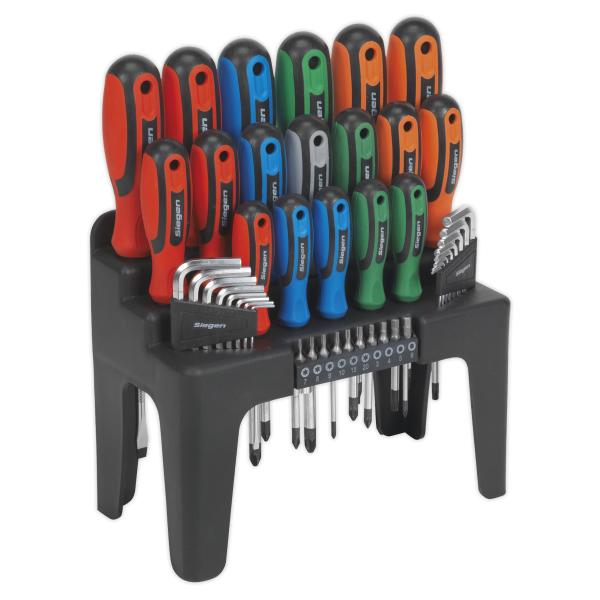 Sealey S01090 Screwdriver, Hex Key & Bit Set 44pc Sealey S01090 Screwdriver, Hex Key & Bit Set 44pc