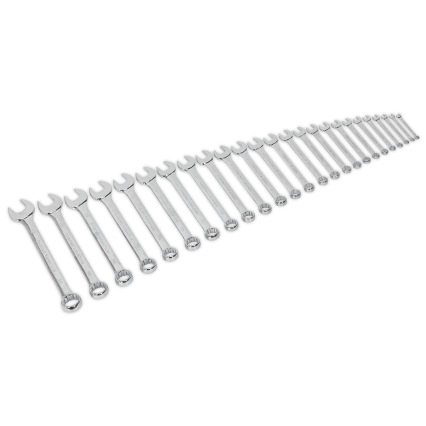 Sealey S0564 Combination Spanner Set 25pc Metric