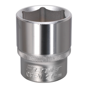 Sealey S1227 WallDrive® Socket 27mm 1/2″Sq Drive Sealey S1227 WallDrive® Socket 27mm 1/2″Sq Drive