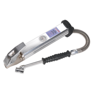 Sealey SA39 Tyre Inflator Long Type with Twin Push-On Connector