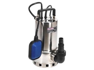 Sealey WPS225A Submersible Stainless Water Pump Automatic Dirty Water 225L/min 230V