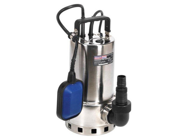 Sealey WPS225A Submersible Stainless Water Pump Automatic Dirty Water 225L/min 230V
