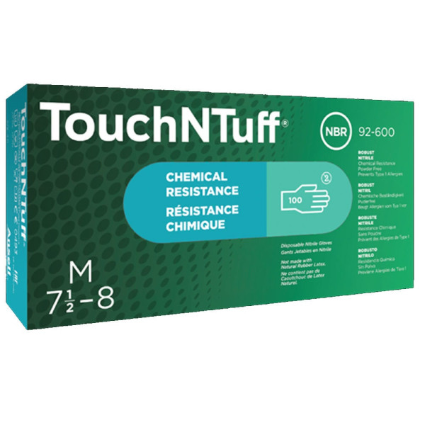 Ansell Edmont TouchNTuff 92-600 Disposable Nitrile Gloves