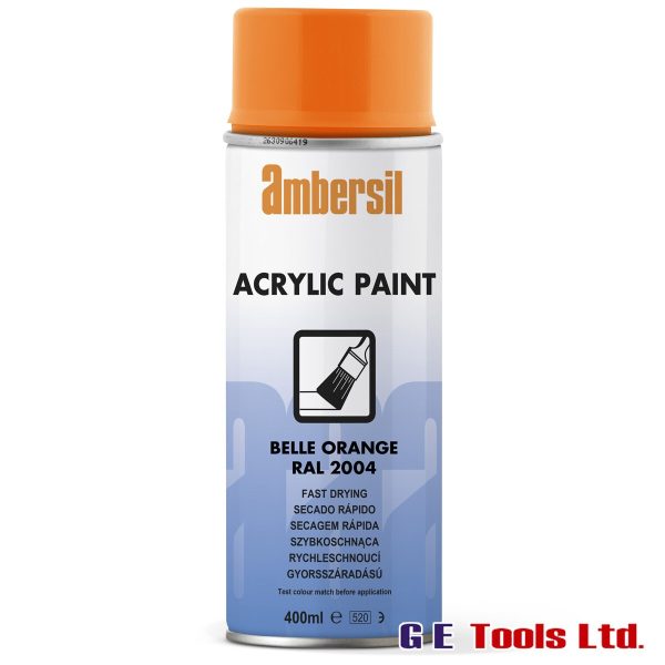 Ambersil Acrylic Paint Belle Orange RAL 2004