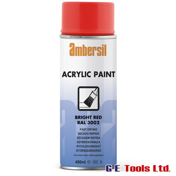 Ambersil Acrylic Paint Bright Red RAL 3002
