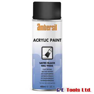 Ambersil Acrylic Paint Satin Black RAL 9005