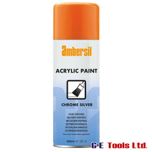 Ambersil Acrylic Paint Chrome Silver