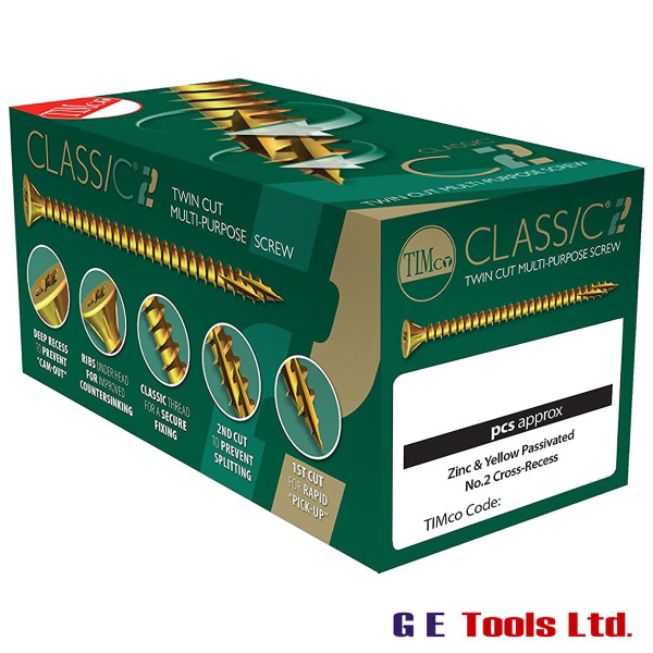 Timco Classic C2 Multi-Purpose BZP Countersunk Screw