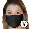 Black SS990 3-ply adult face mask (Pack of 5)