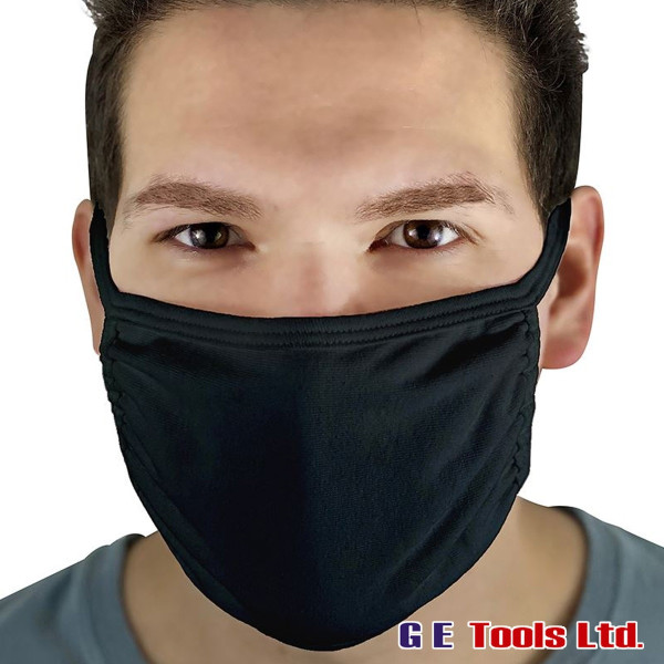 Black SS990 3-ply adult face mask (Pack of 5)