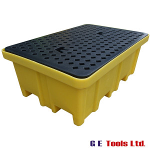 Two Drum Spill Pallet with 23 Litre Sump Capacity 302WFA100 Yellow