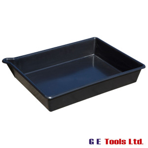 16 Litre Spill Tray with Pouring Lip 304UND016 Black