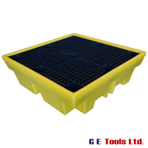 4 x 205 Litre Drum Bund Pallet 305TZA100 Yellow 4 x 205 Litre Drum Bund Pallet 305TZA100 Yellow