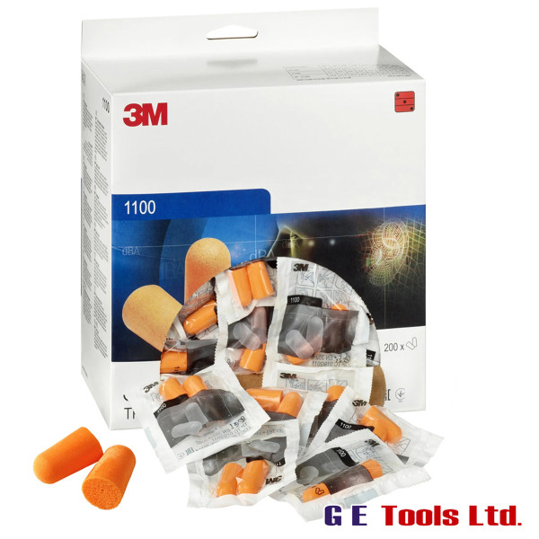 3M 1100 Disposable Uncorded Foam Ear Plugs 200 Pack 3M 1100 Disposable Uncorded Foam Ear Plugs 200 Pack