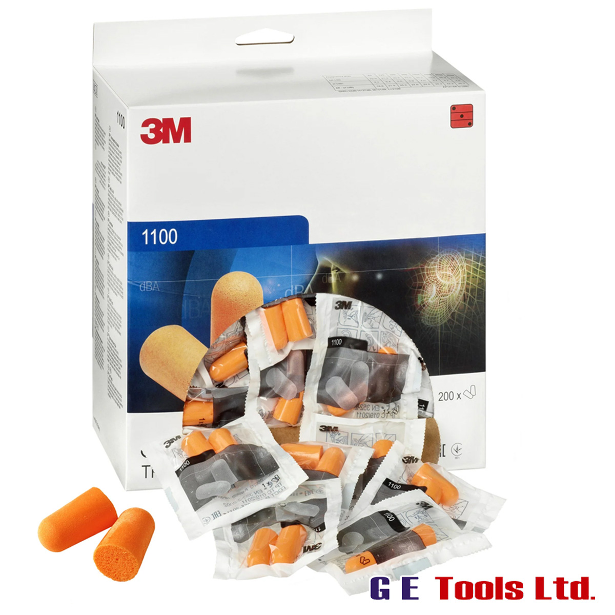 3M 1100 Disposable Uncorded Foam Ear Plugs 200 Pack 3M 1100 Disposable Uncorded Foam Ear Plugs 200 Pack