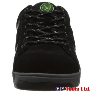 Apache Kick Black Suede and Canvas Mens Safety Trainer