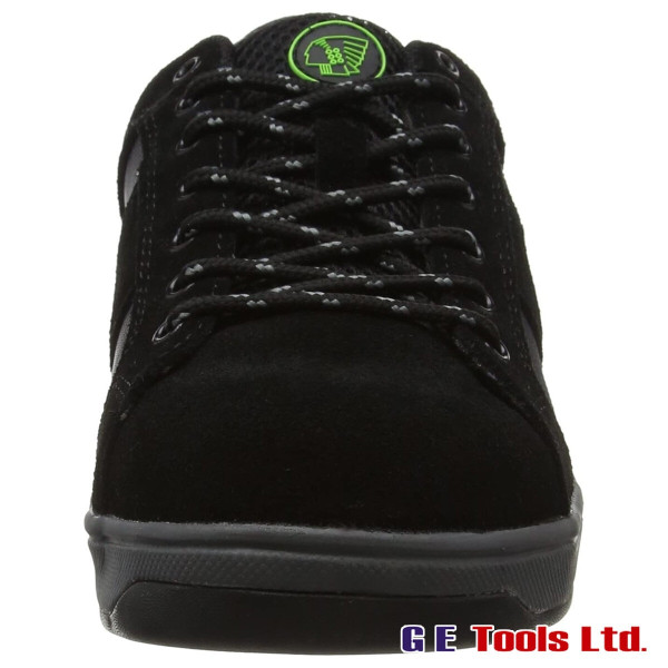 Apache Kick Black Suede and Canvas Mens Safety Trainer