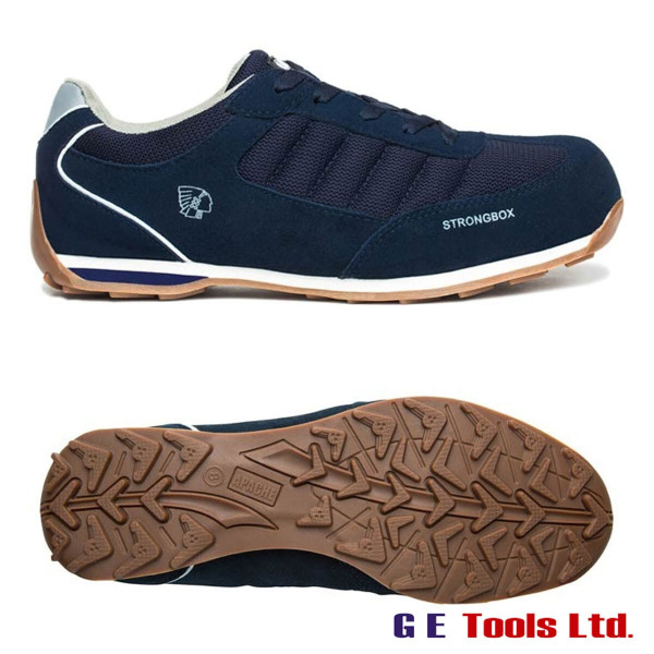 Apache Strike Retro Safety Trainers Navy S1P SRA