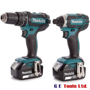Makita 18V DLX2131TJ Kit DHP482 Combi-Drill & DTD152 Impact Driver Makita 18V DLX2131TJ Kit DHP482 Combi-Drill & DTD152 Impact Driver