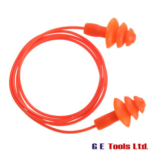 Portwest EP04 Orange Reusable Corded Ear Plugs 50 Pack