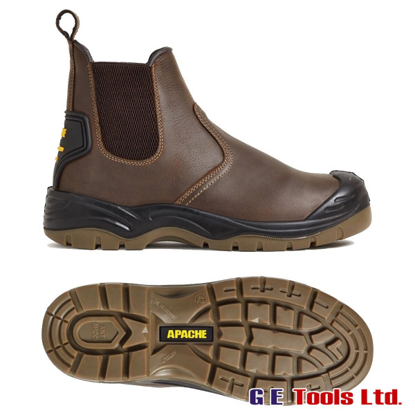 Apache AP715SM Safety Work Boots Brown S3