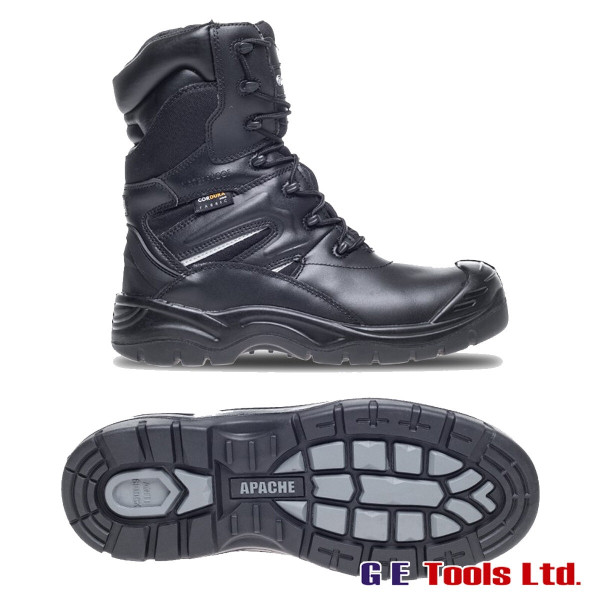 Apache Combat Safety Boots Black S3 WR SRC HRO Apache Combat Safety Boots Black S3 WR SRC HRO