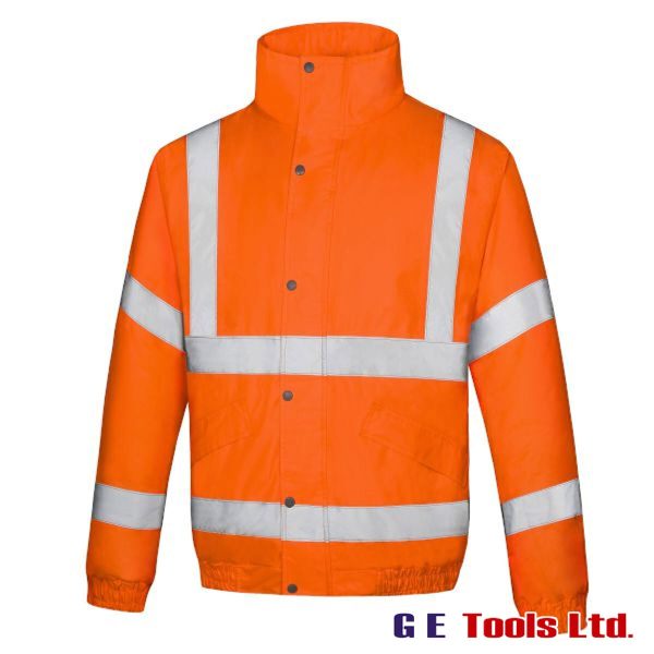 High-Visibility Waterproof Full Appendix Padded Bomber Jacket