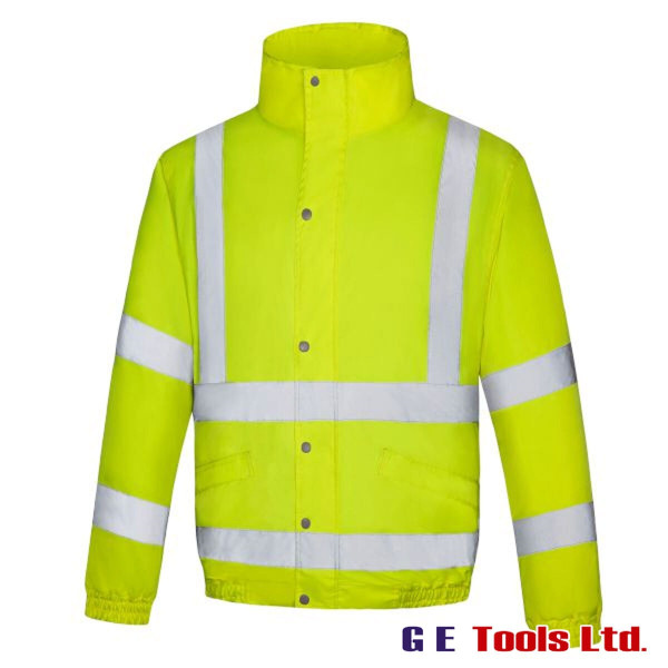 High-Visibility Waterproof Full Appendix Padded Bomber Jacket