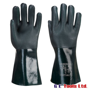 Portwest A835 Double Dipped PVC Gauntlet/Gloves