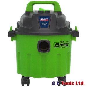 Sealey PC102HV 10L Wet & Dry Vacuum Cleaner 1000W/230V – Hi-Vis Green