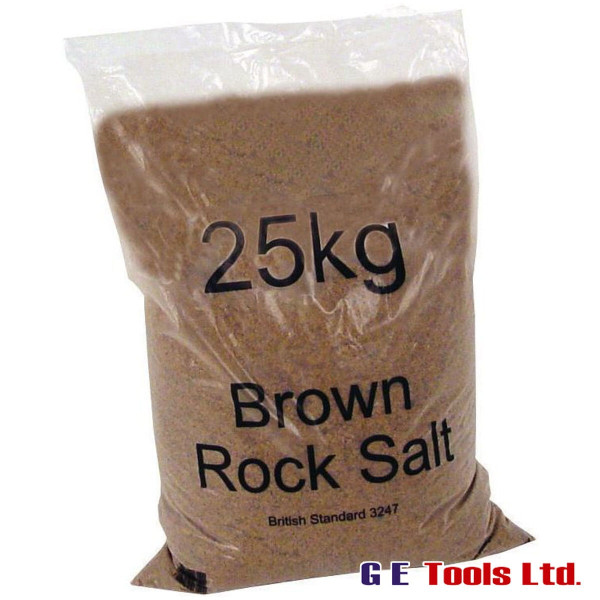 Brown Rock Grit Salt for De-Icing 25kg & 1 Ton