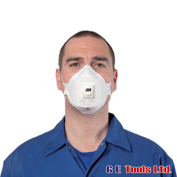 3M 9322+ Aura Particulate FFP2 Valved Disposable Respirator